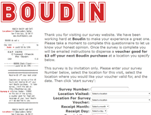 Tablet Screenshot of boudinsurvey.com